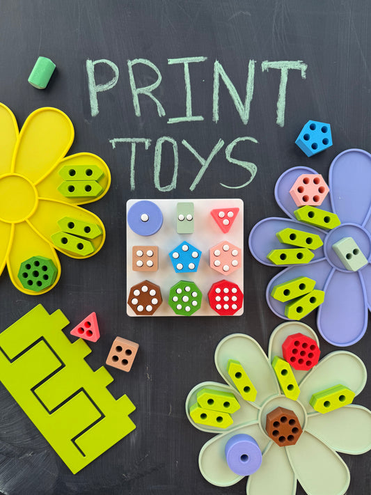 Sorter toy with different geometries and colors - 1 to 9