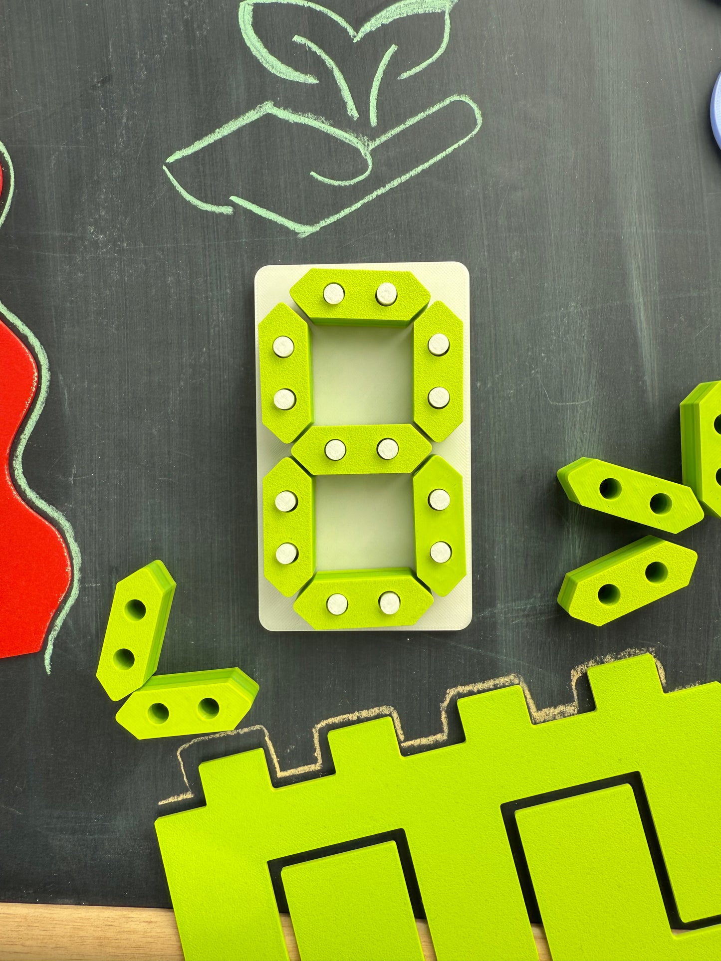 Montessori Number Game - 7 Segment Display