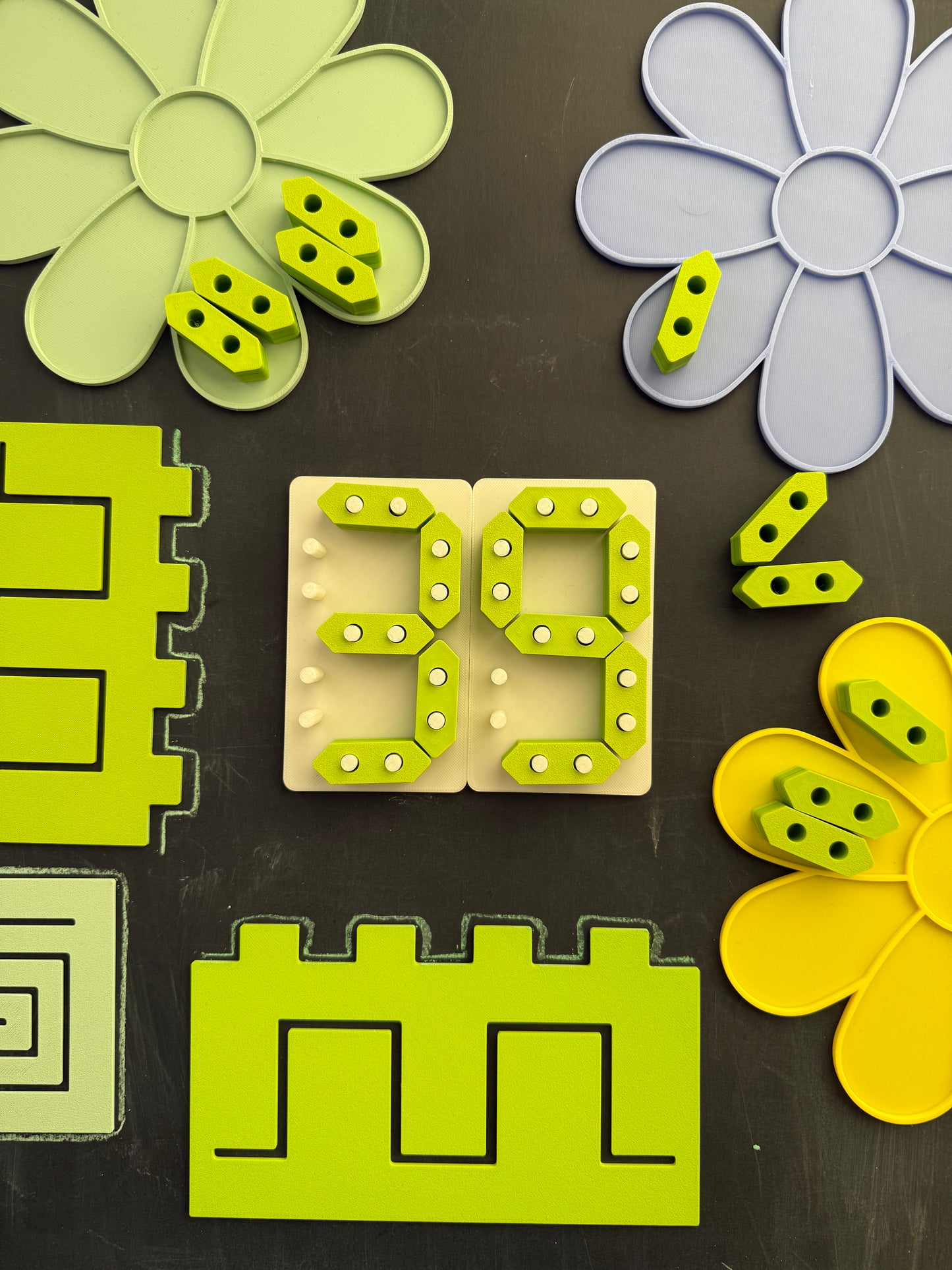 Montessori Number Game - 7 Segment Display