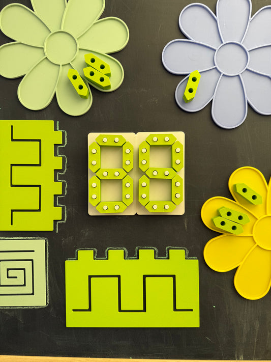 Montessori Number Game - 7 Segment Display