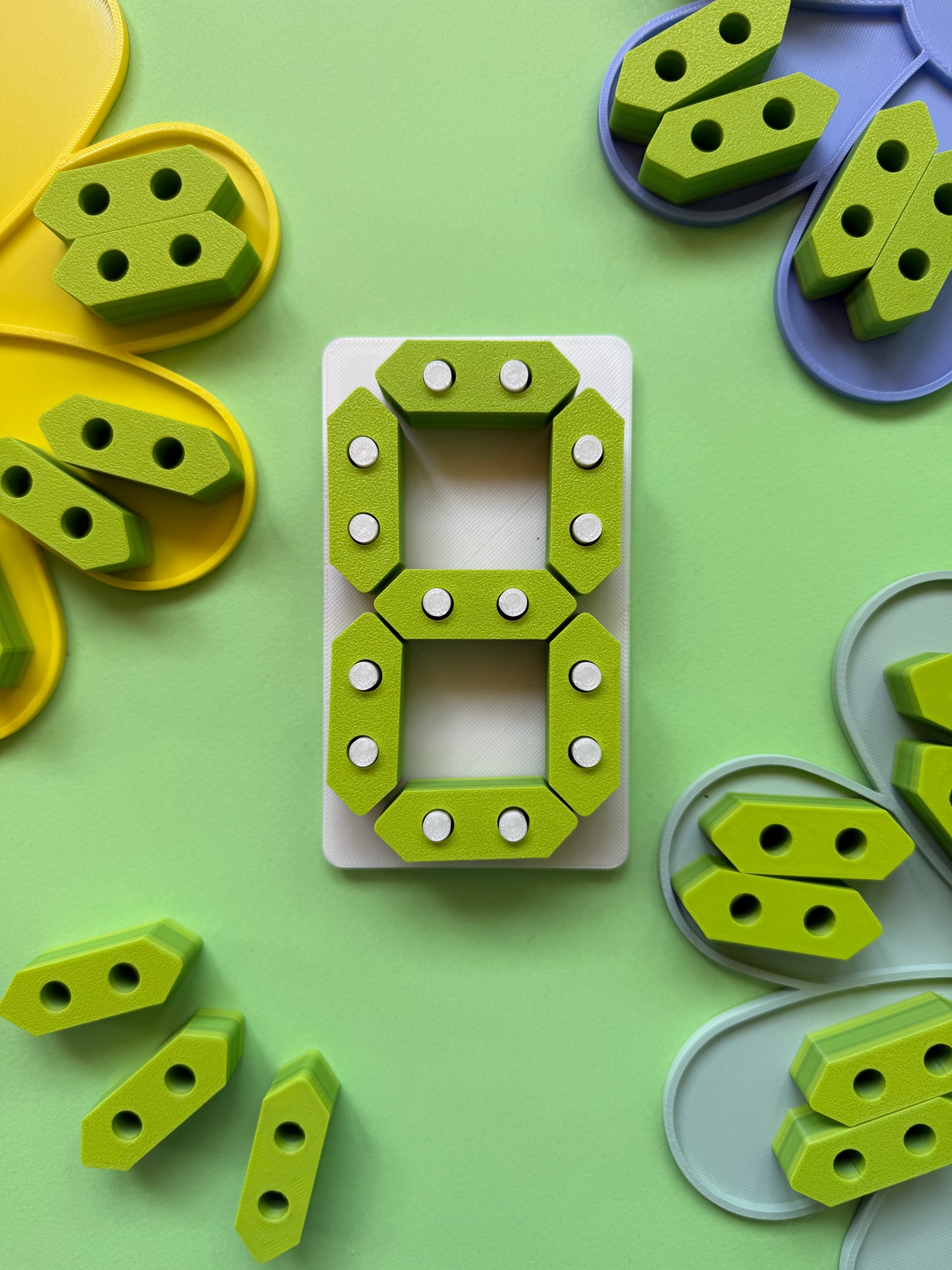 Montessori Number Game - 7 Segment Display